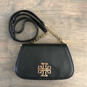 Tory Burch Pebbled Leather Britten Crossbody
